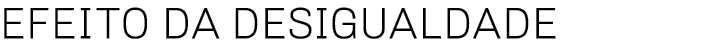Efeito da desigualdade 