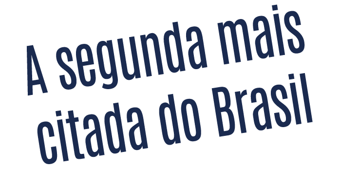 A segunda mais citada do Brasil