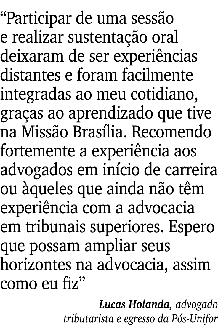 “Participar de uma sess o e realizar sustenta o oral deixaram de ser experi ncias distantes e foram facilmente integ...