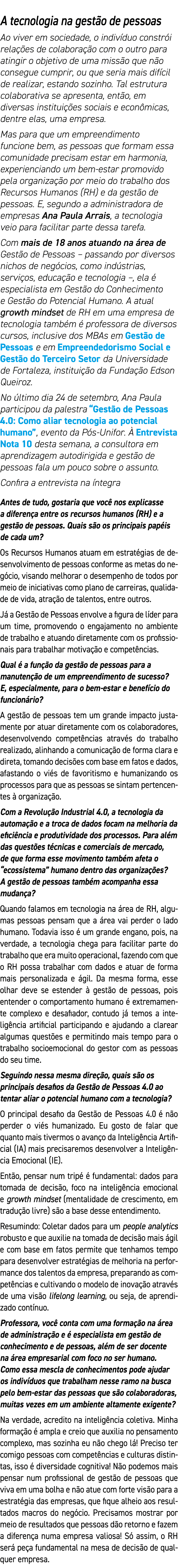 A tecnologia na gest o de pessoas Ao viver em sociedade, o indiv duo constr i rela es de colabora  o com o outro par...
