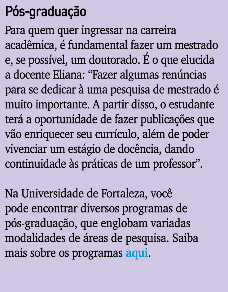 P s-gradua o Para quem quer ingressar na carreira acad mica,   fundamental fazer um mestrado e, se poss vel, um dout...