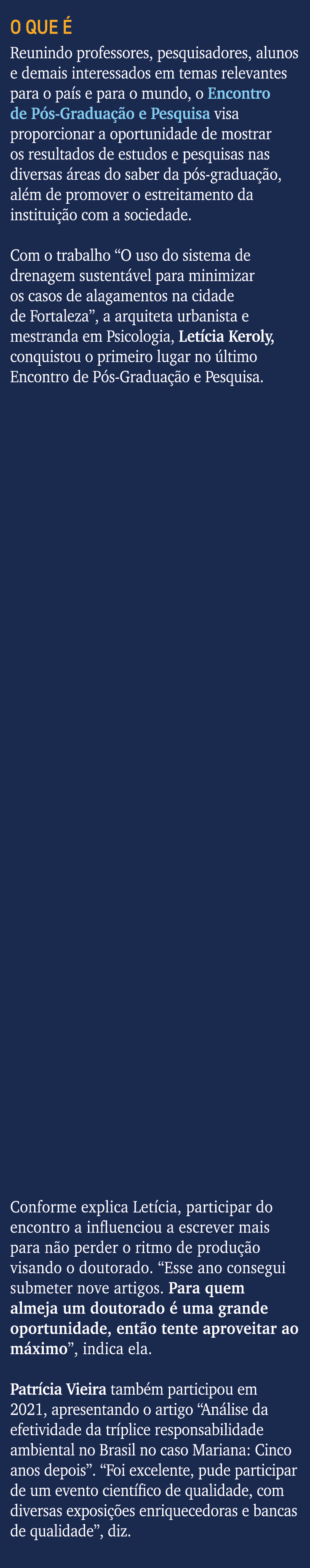 O QUE  Reunindo professores, pesquisadores, alunos e demais interessados em temas relevantes para o pa s e para o mu...