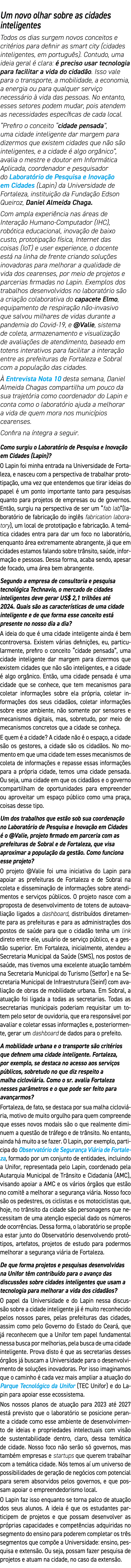 Um novo olhar sobre as cidades inteligentes Todos os dias surgem novos conceitos e crit rios para definir as smart ci...