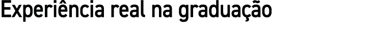 Experi ncia real na gradua o 