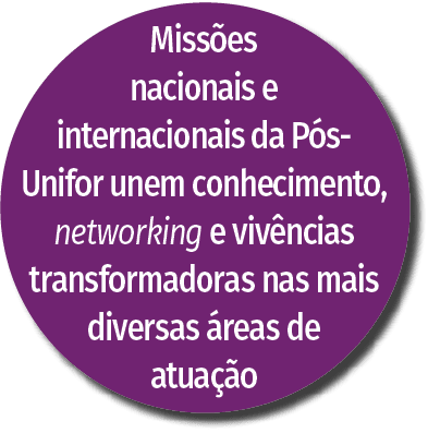 Miss es nacionais e internacionais da P s Unifor unem conhecimento, networking e viv ncias transformadoras nas mais d...