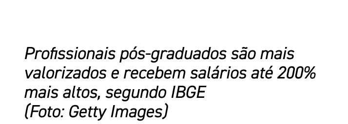 Profissionais p s graduados s o mais valorizados e recebem sal rios at 200% mais altos, segundo IBGE (Foto: Getty Im...