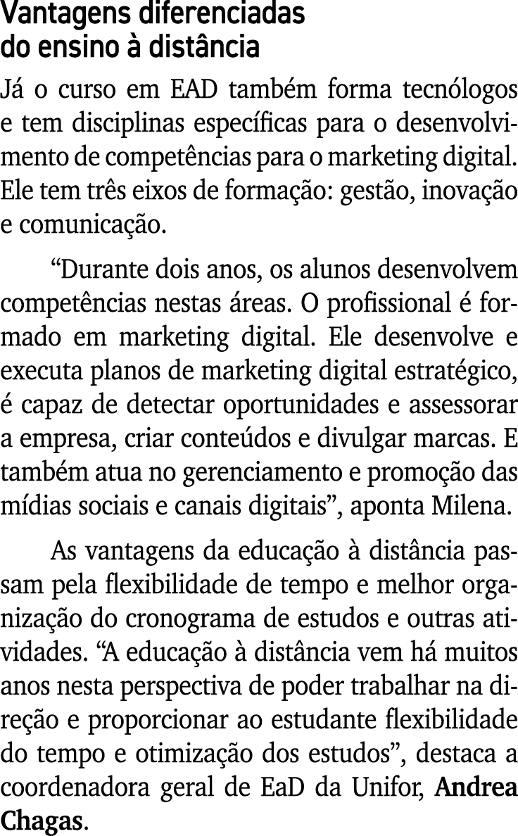Vantagens diferenciadas do ensino  dist ncia J  o curso em EAD tamb m forma tecn logos e tem disciplinas espec ficas...