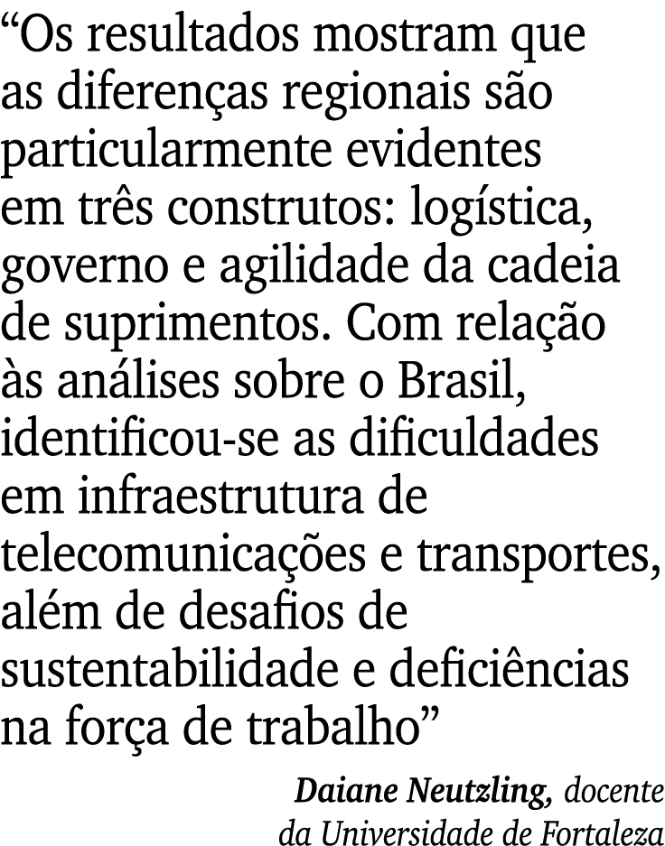 “Os resultados mostram que as diferen as regionais s o particularmente evidentes em tr s construtos: log stica, gover...