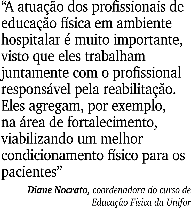 “A atua o dos profissionais de educa  o f sica em ambiente hospitalar   muito importante, visto que eles trabalham j...