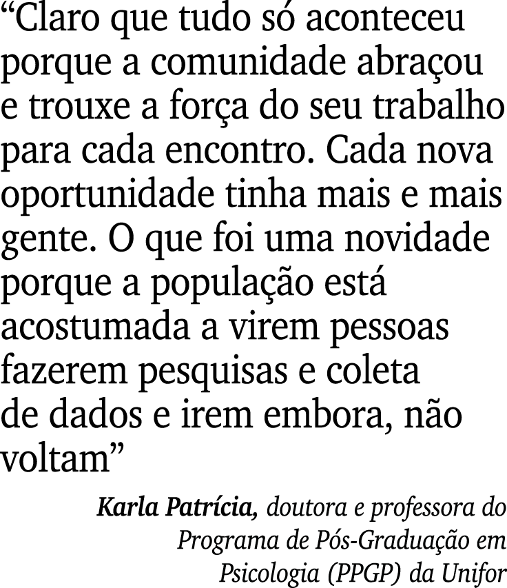 “Claro que tudo s aconteceu porque a comunidade abra ou e trouxe a for a do seu trabalho para cada encontro. Cada no...