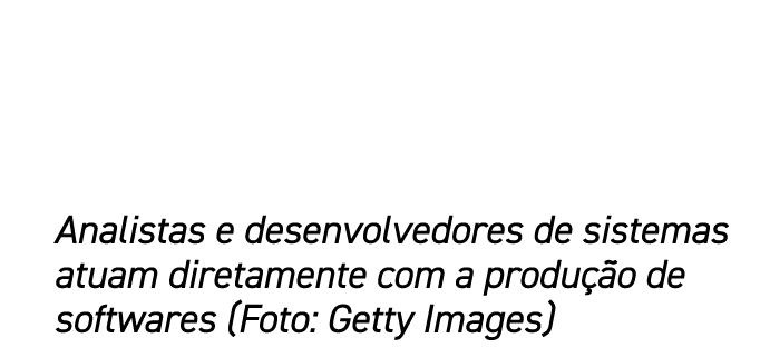 Analistas e desenvolvedores de sistemas atuam diretamente com a produ o de softwares (Foto: Getty Images)