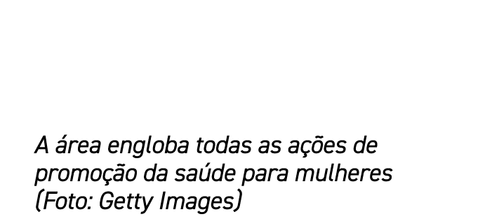 A rea engloba todas as a  es de promo  o da sa de para mulheres (Foto: Getty Images)