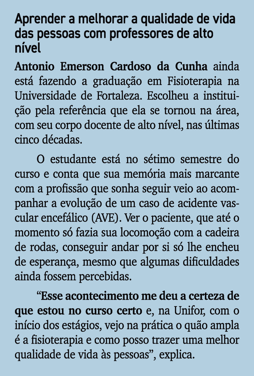 Aprender a melhorar a qualidade de vida das pessoas com professores de alto n vel Antonio Emerson Cardoso da Cunha ai...