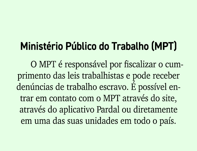 Minist rio P blico do Trabalho (MPT) O MPT  respons vel por fiscalizar o cumprimento das leis trabalhistas e pode re...