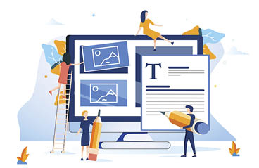 Concept Ux User Experience Development Design Usability Improve software develop company. UI Interface experiment design improve Vector illustration project guide build Web app Computer, responsive.