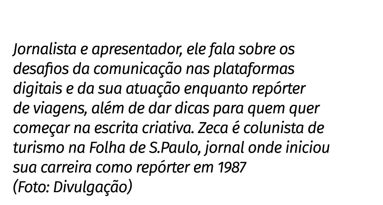 Jornalista e apresentador, ele fala sobre os desafios da comunica o nas plataformas digitais e da sua atua  o enquan...