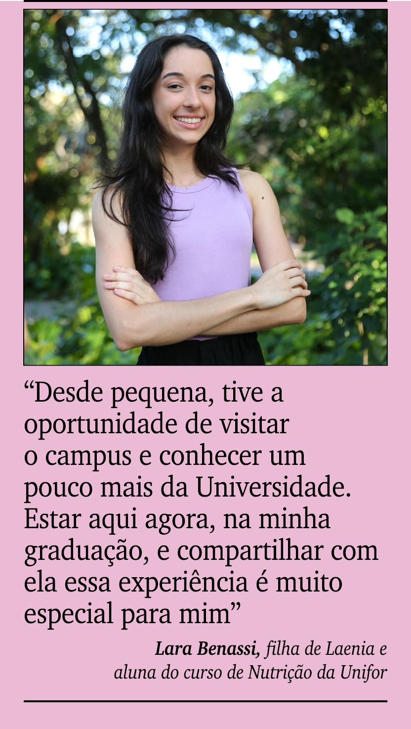 ￼ ￼ “Desde pequena, tive a oportunidade de visitar o campus e conhecer um pouco mais da Universidade. Estar aqui agor...