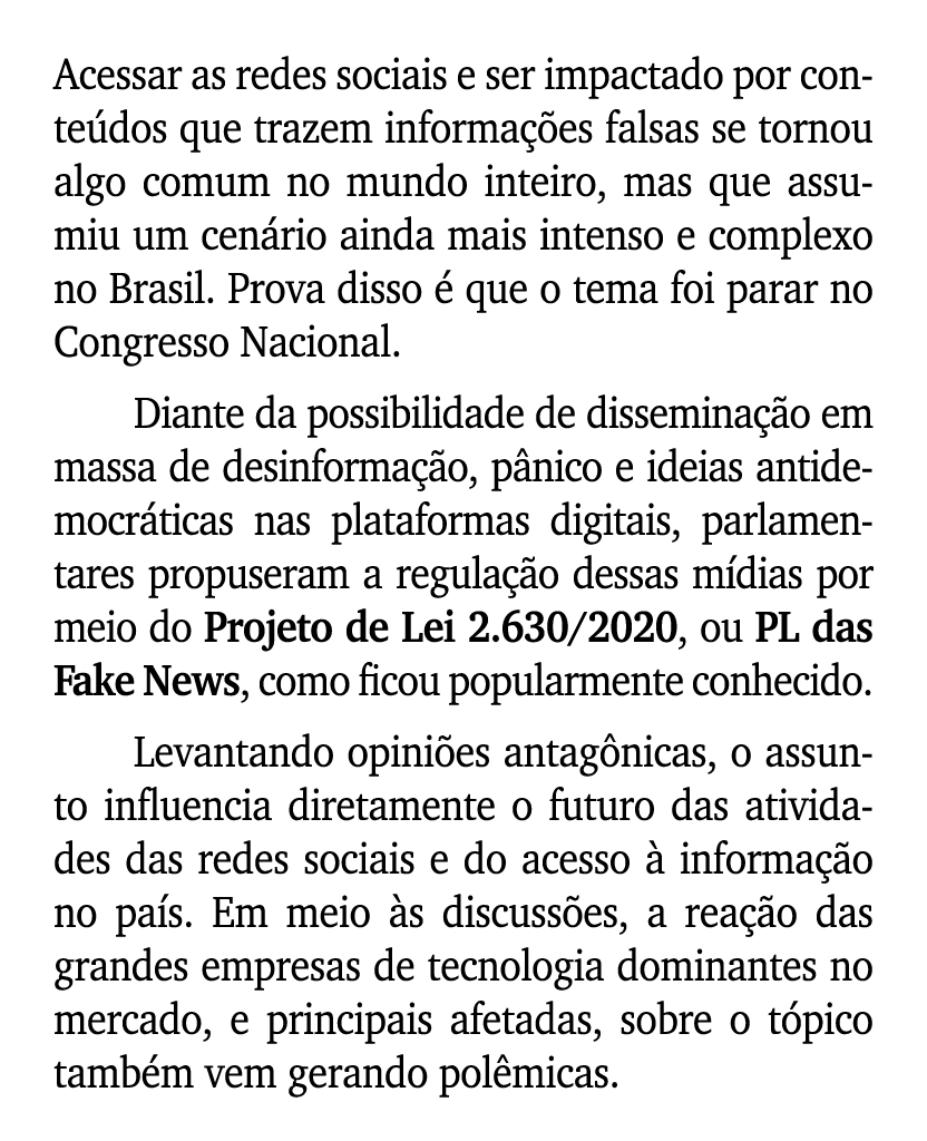 Acessar as redes sociais e ser impactado por conte dos que trazem informa es falsas se tornou algo comum no mundo in...