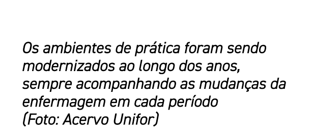 Os ambientes de pr tica foram sendo modernizados ao longo dos anos, sempre acompanhando as mudan as da enfermagem em ...