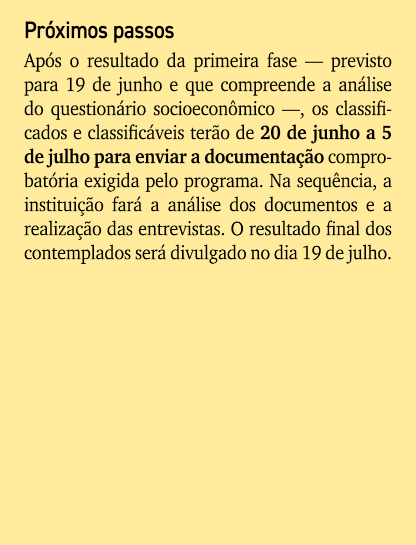 Pr ximos passos Ap s o resultado da primeira fase — previsto para 19 de junho e que compreende a an lise do question ...