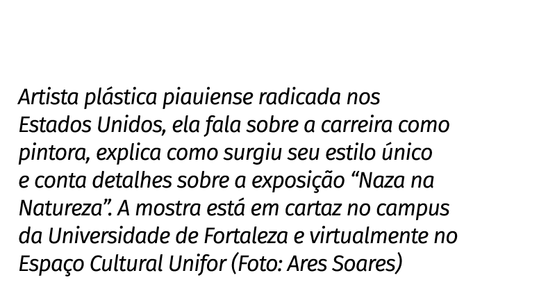 Artista pl stica piauiense radicada nos Estados Unidos, ela fala sobre a carreira como pintora, explica como surgiu s...