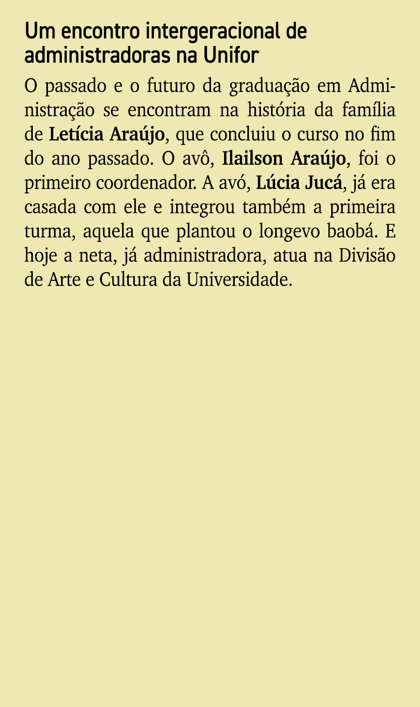 Um encontro intergeracional de administradoras na Unifor O passado e o futuro da gradua o em Administra  o se encont...