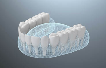 Healthy Teeth, teeth treatment, 3d rendering. Computer digital drawing.