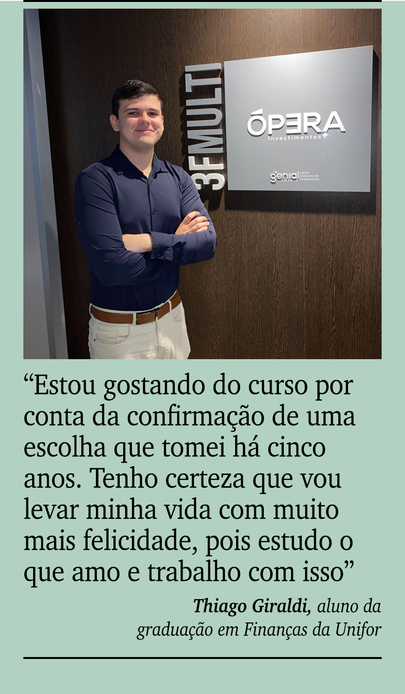 ￼ ￼ “Estou gostando do curso por conta da confirma o de uma escolha que tomei h  cinco anos. Tenho certeza que vou l...