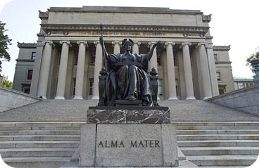 Statue of Alma Mater at Columbia University, New York