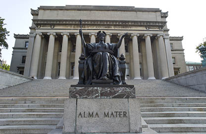 Statue of Alma Mater at Columbia University, New York