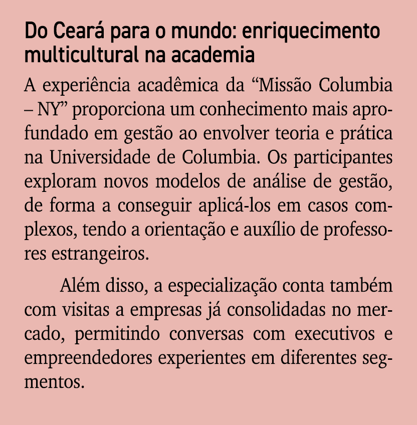 Do Cear para o mundo: enriquecimento multicultural na academia A experi ncia acad mica da “Miss o Columbia – NY” pro...