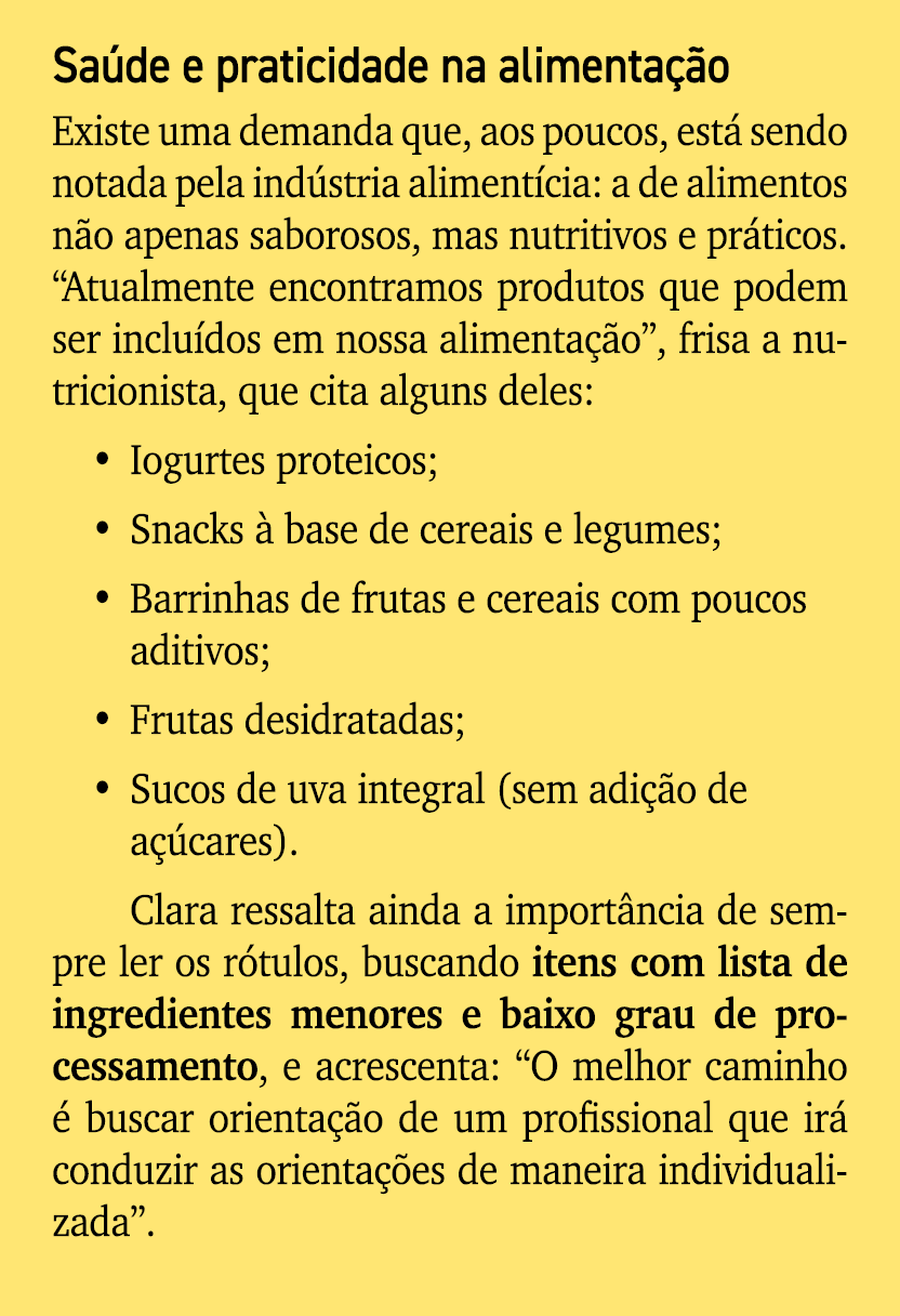 Sa de e praticidade na alimenta o Existe uma demanda que, aos poucos, est  sendo notada pela ind stria aliment cia: ...