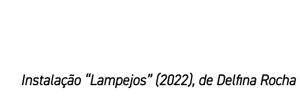 Instala o “Lampejos” (2022), de Delfina Rocha 