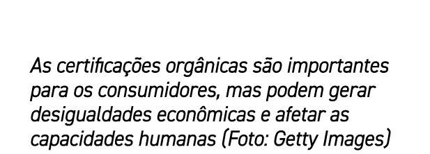 As certifica es org nicas s o importantes para os consumidores, mas podem gerar desigualdades econ micas e afetar as...