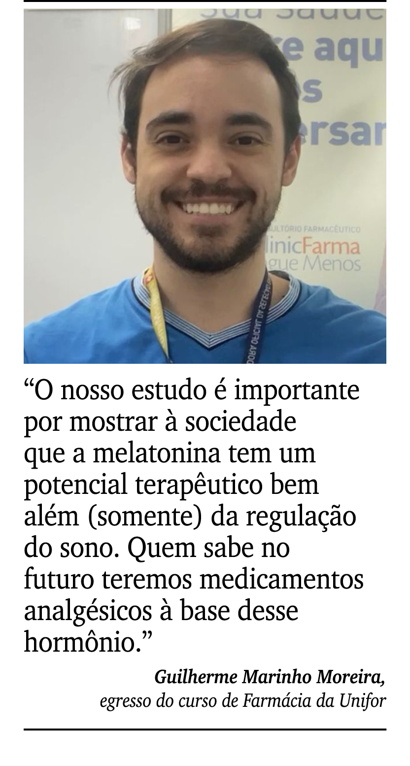 ￼ ￼ “O nosso estudo  importante por mostrar   sociedade que a melatonina tem um potencial terap utico bem al m (some...