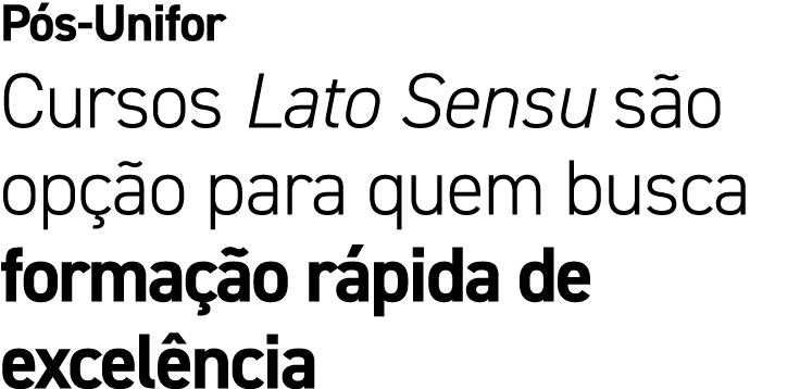 P s Unifor Cursos Lato Sensu s o op o para quem busca forma  o r pida de excel ncia
