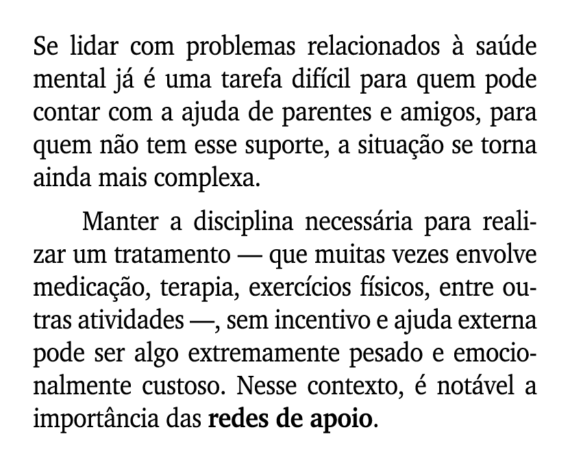 Se lidar com problemas relacionados  sa de mental j    uma tarefa dif cil para quem pode contar com a ajuda de paren...