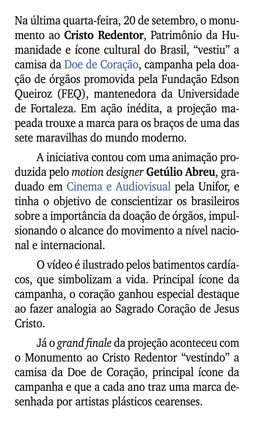 Na ltima quarta feira, 20 de setembro, o monumento ao Cristo Redentor, Patrim nio da Humanidade e  cone cultural do ...