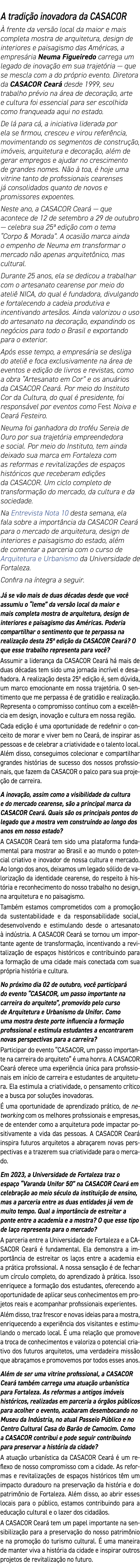 A tradi o inovadora da CASACOR   frente da vers o local da maior e mais completa mostra de arquitetura, design de in...