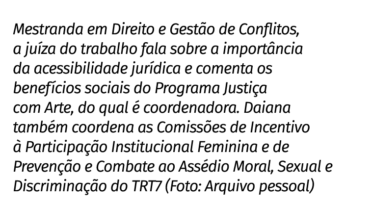 Mestranda em Direito e Gest o de Conflitos, a ju za do trabalho fala sobre a import ncia da acessibilidade jur dica e...