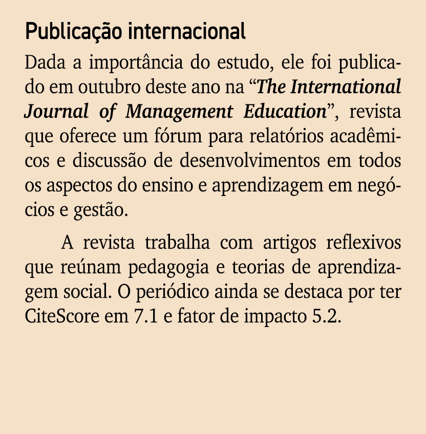 Publica o internacional Dada a import ncia do estudo, ele foi publicado em outubro deste ano na “The International J...