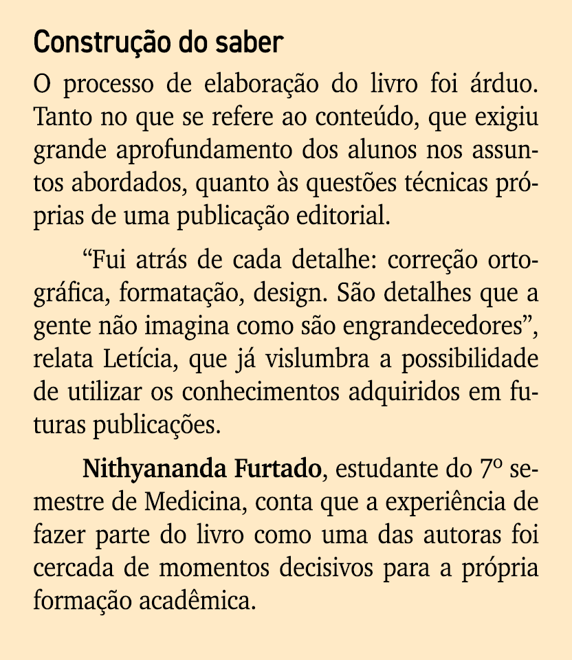 Constru o do saber O processo de elabora  o do livro foi  rduo. Tanto no que se refere ao conte do, que exigiu grand...