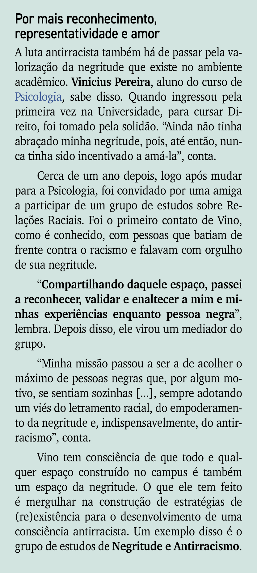 Por mais reconhecimento, representatividade e amor A luta antirracista tamb m h de passar pela valoriza  o da negrit...