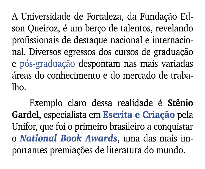 A Universidade de Fortaleza, da Funda o Edson Queiroz,   um ber o de talentos, revelando profissionais de destaque n...