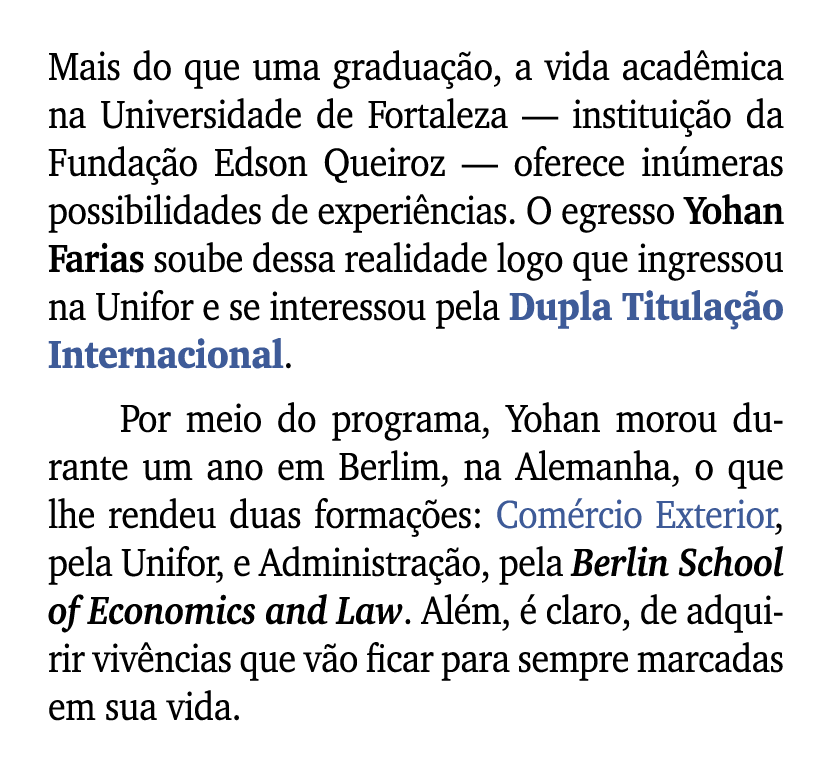 Mais do que uma gradua o, a vida acad mica na Universidade de Fortaleza — institui  o da Funda  o Edson Queiroz — of...