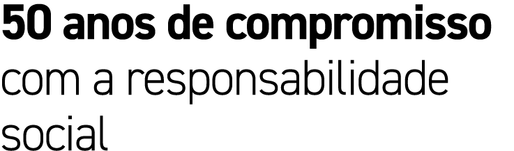 50 anos de compromisso com a responsabilidade social