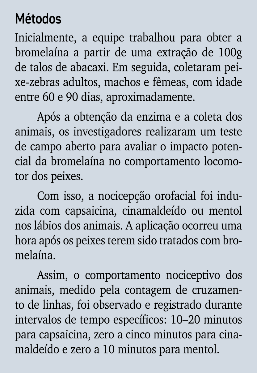M todos Inicialmente, a equipe trabalhou para obter a bromela na a partir de uma extra o de 100g de talos de abacaxi...