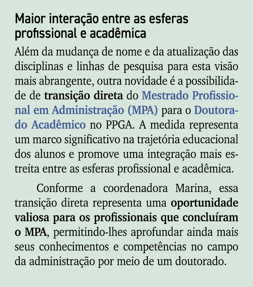 Maior intera o entre as esferas profissional e acad mica Al m da mudan a de nome e da atualiza  o das disciplinas e ...