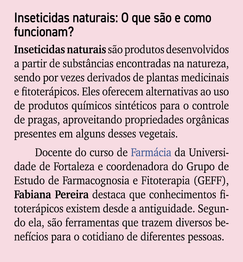 Inseticidas naturais: O que s o e como funcionam? Inseticidas naturais s o produtos desenvolvidos a partir de subst n...