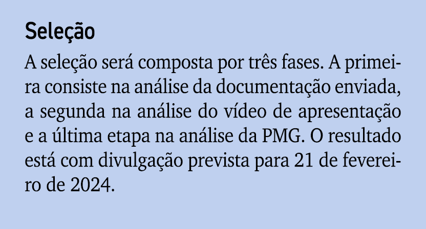 Sele o A sele  o ser  composta por tr s fases. A primeira consiste na an lise da documenta  o enviada, a segunda na ...